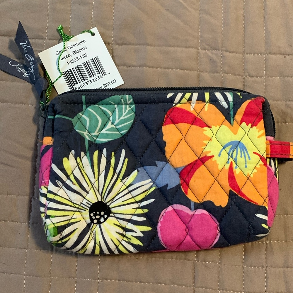 Vera Bradley Jazzy Blooms small cosmetic